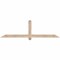 Ekena Millwork Eugene Smooth Timber Gable Bracket, Douglas Fir, 72"W x 21"H x 3 1/2"D x 3 1/2"F, 7/12 Pitch GBW072X21X0404EUG00SDF - alternate 1